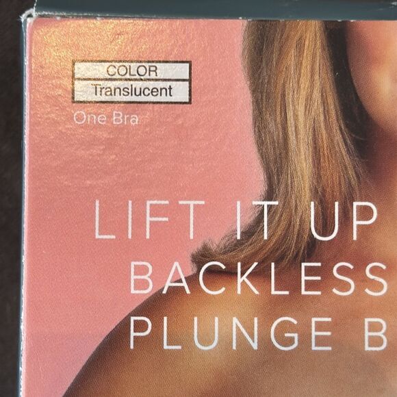 Lift It Up Backless Strapless Plunge Bra Silicone Fashion Forms Nude Size D - Picture 5 of 12